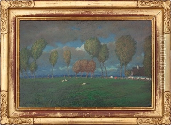 Landscape At Choce Oil Painting - Jan Honsa