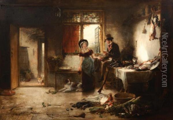 Le Repos Du Chasseur Oil Painting - Sir David Wilkie