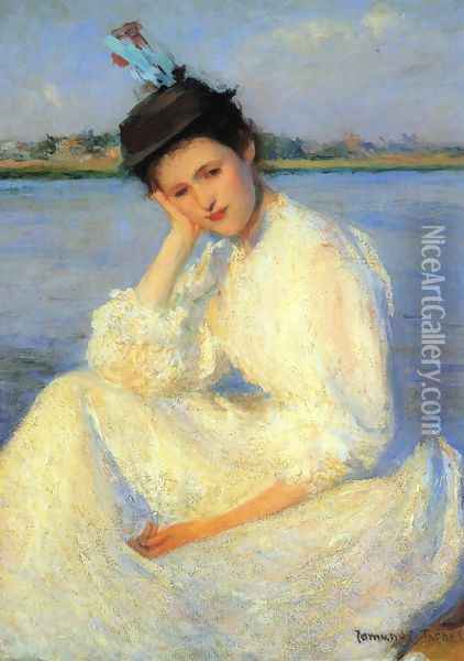Portrait of a Lady Oil Painting - Edmund Charles Tarbell
