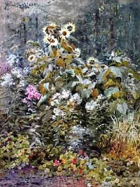 Birchs Garden Betwsycoed Oil Painting - Maud Naftel