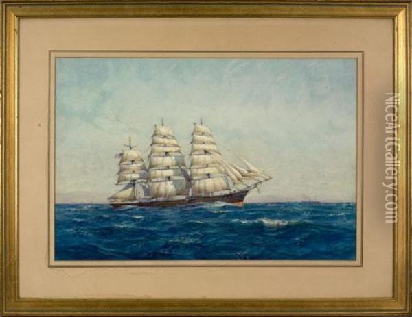Ship Portrait Oil Painting - Augustus Morton Hely-Smith