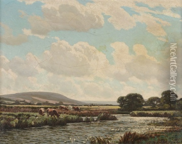 Breezy Weather Oil Painting - William Gunning King