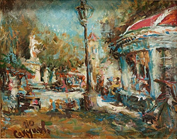 Karusell Oil Painting - Nikolai Nikolaevich Sapunov