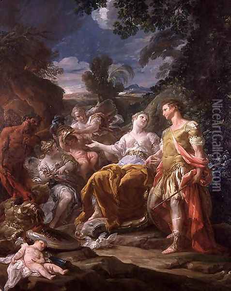 Venus Presenting Arms to Aeneas Oil Painting - Corrado Giaquinto