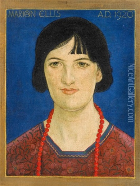 Portrait Der Marion Ellis Oil Painting - Francis Ernest Jackson