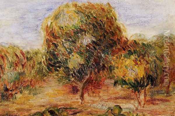 Cagnes Landscape7 Oil Painting - Pierre Auguste Renoir