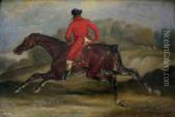 Out Hunting Oil Painting - John Arnold Wheeler
