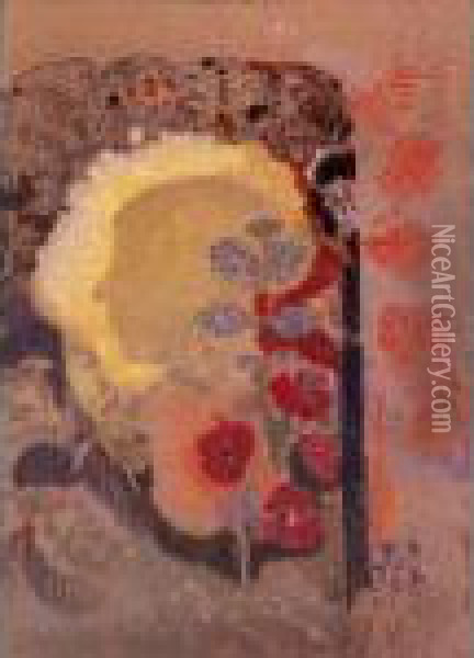 Tete Visionaire Oil Painting - Odilon Redon