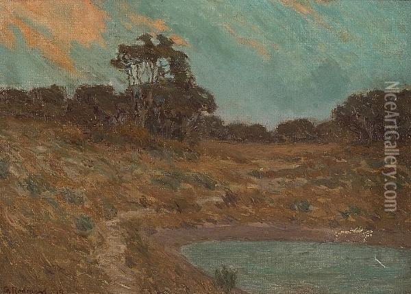 The Old Pond Oil Painting - Granville Redmond