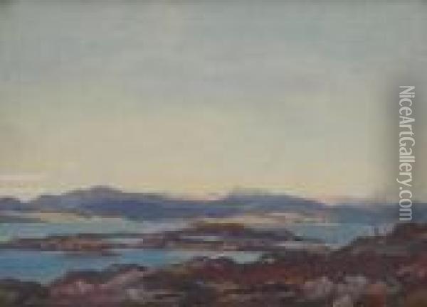 Loch Maree, Morning Oil Painting - David Young Cameron