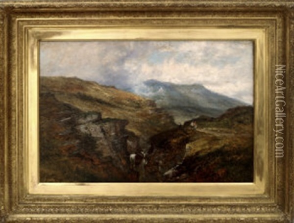 Rocky Valley, Tintagel, Cornwall Oil Painting - John Holland