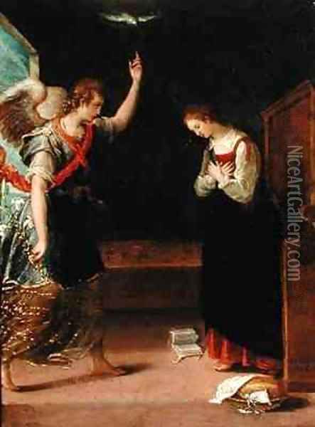 Annunciation Oil Painting - Lavinia Fontana