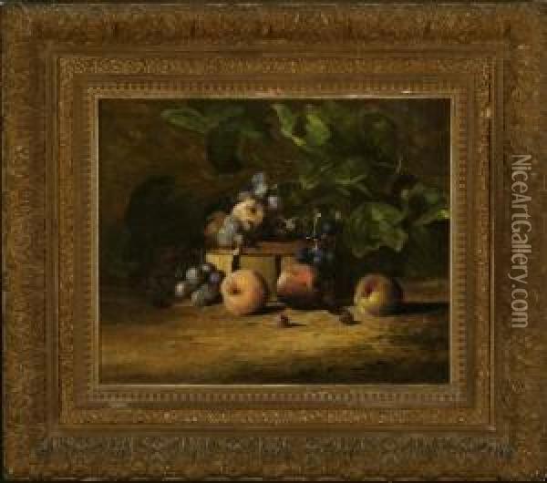 Still Life With Fruit Oil Painting - Charles Ethan Porter