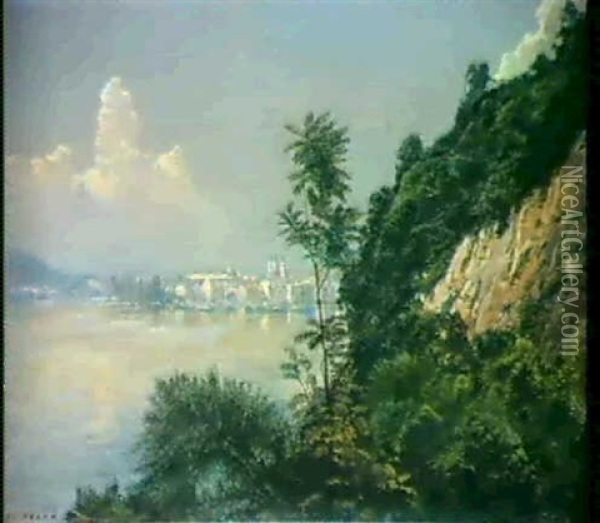 Stadtansciht Von Passau Oil Painting - Hans Frank