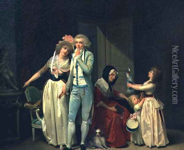 Those who Inspire Love Extinguish it, or The Philosopher 1790 Oil Painting - Louis Leopold Boilly