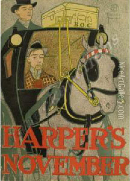 Harper's Oil Painting - Edward Penfield