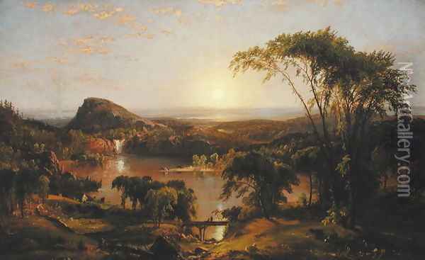 Summer, Lake Ontario, 1857 Oil Painting - Jasper Francis Cropsey