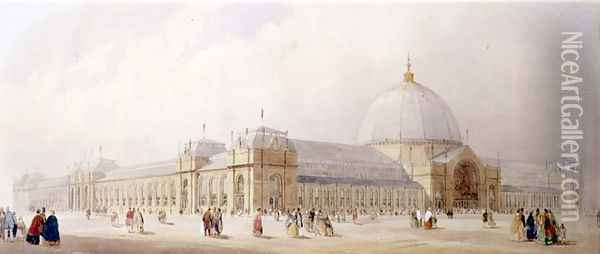 The International Exhibition Buildings, South Kensington, 1862 Oil Painting - Thomas Shotter Boys