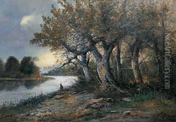 Pecheur Au Clair De Lune Oil Painting - Gustave Ricard