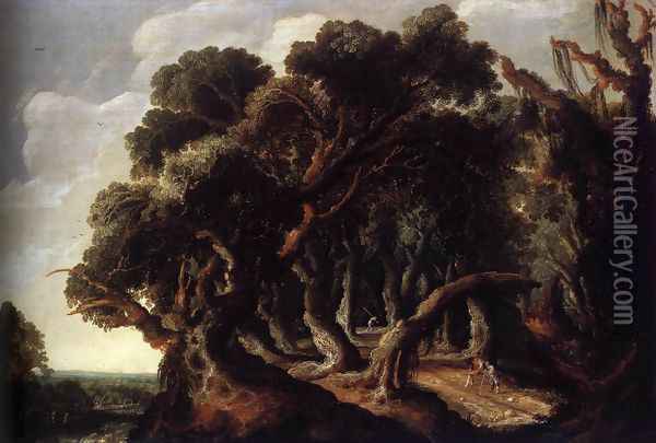 Landscape 1633 Oil Painting - Jacob van Geel