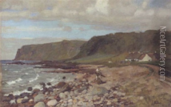 Auchenhew, Arran Oil Painting - James M. Nairn