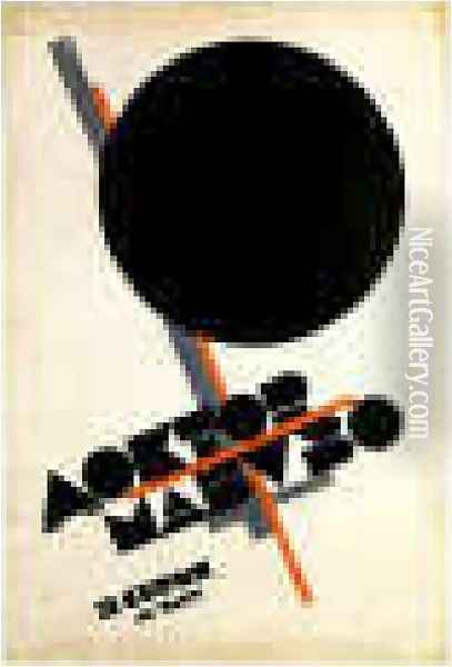 A Movie Poster For Doctor Mabuzo Oil Painting - Kazimir Severinovich Malevich
