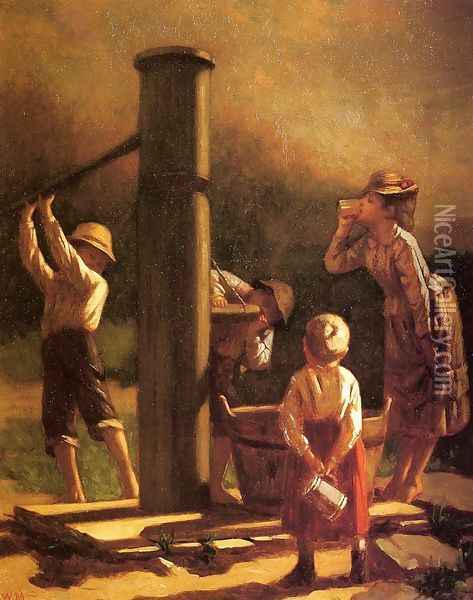 The Village Pump Oil Painting - William Penn Morgan