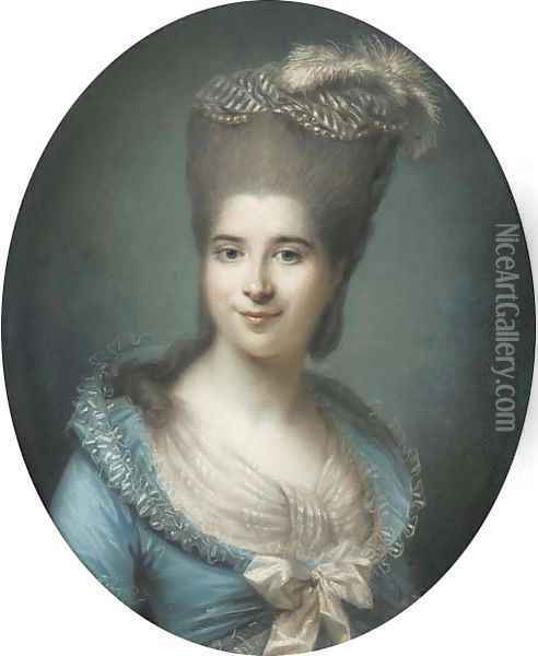 Portrait of Madame Antoine Seguier, nee Vastal Oil Painting - Alexandre Kucharski