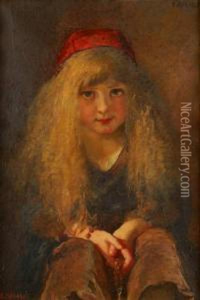 Portrait De Jeune Russe Oil Painting - Emile Renard
