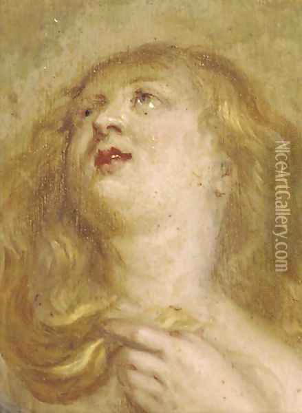 Head of a woman Oil Painting - Sir Peter Paul Rubens