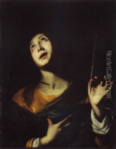 Sant'orsola Oil Painting - Antonio De Bellis