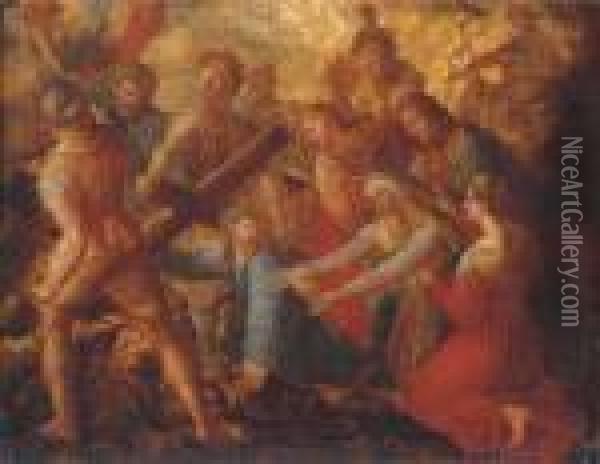 Christ On The Way To Calvary Oil Painting - Raphael (Raffaello Sanzio of Urbino)