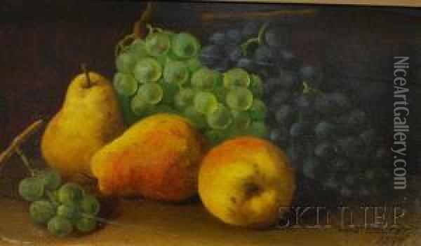Still Life With Fruit Oil Painting - Charles Storer