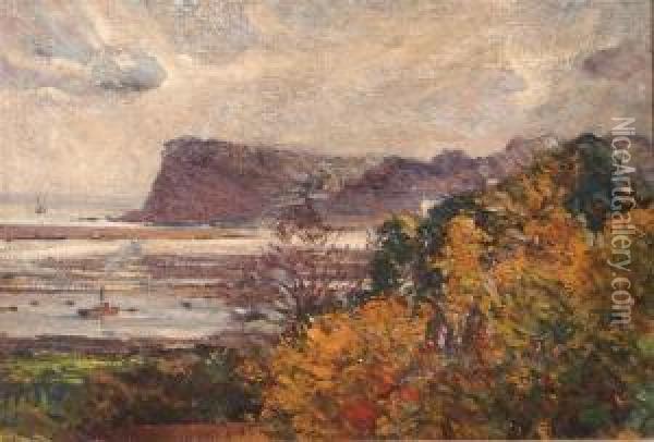 Coastal Landscape With Cliff Oil Painting - John Hamilton Glass