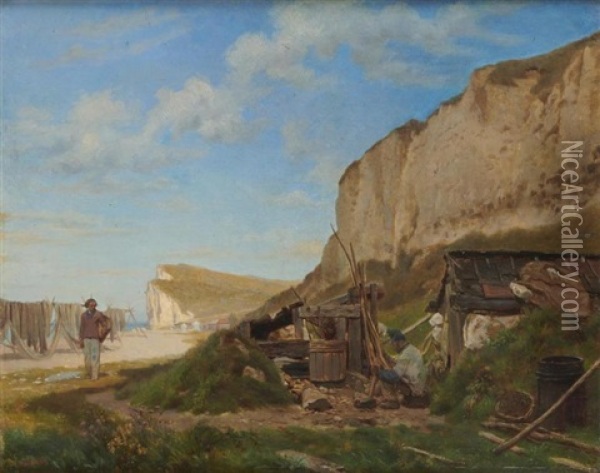 Paysage Normand Oil Painting - Auguste Hadamard