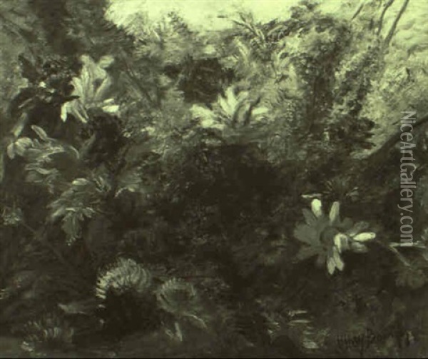 Wiesenblumen Oil Painting - Henri Arthur Bonnefoy