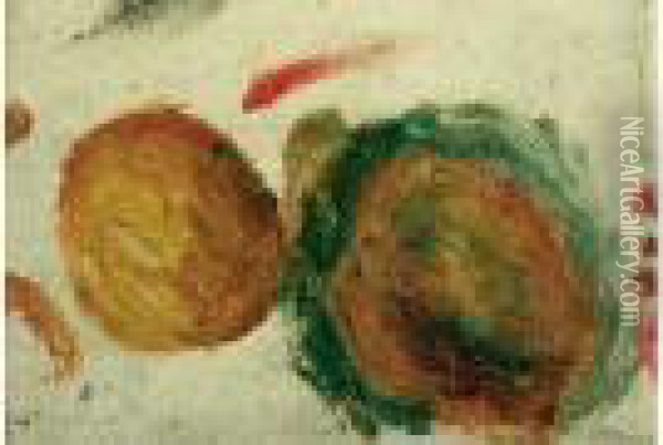 Fruits Oil Painting - Pierre Auguste Renoir