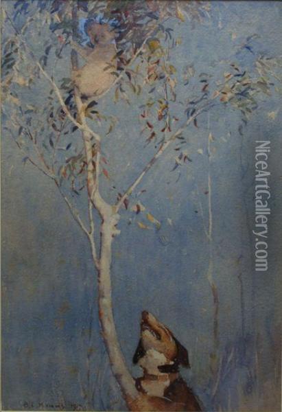 Eucalypt Retreat Oil Painting - Benjamin Edwin Minns