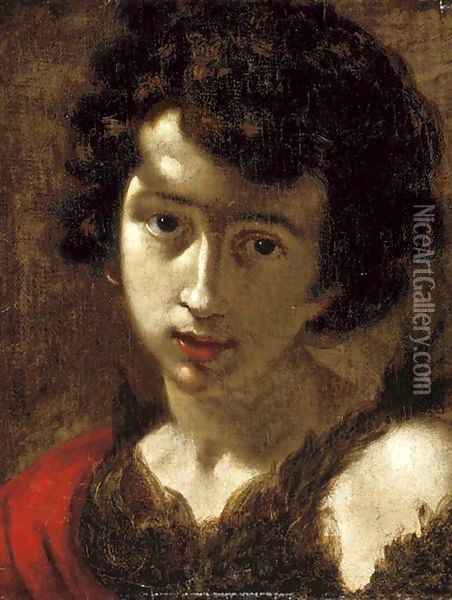 The young Saint John the Baptist Oil Painting - Cesare Dandini