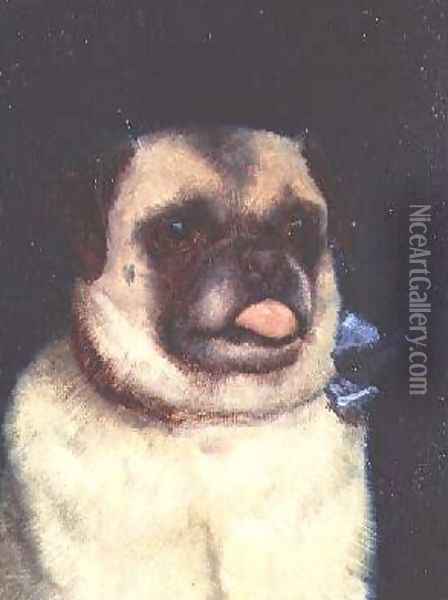 A Pug 1895 Oil Painting - Ernest Moore