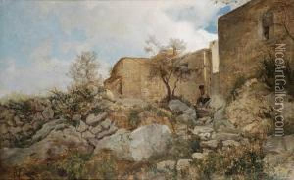 Paesaggio Toscano Oil Painting - Ruggero Focardi