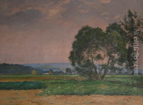 Country Landscape Oil Painting - Jules Ernest Renoux