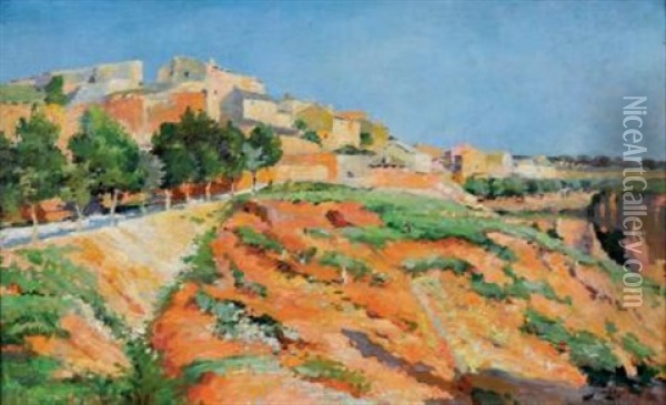 Paysage Du Midi Oil Painting - Julien Gustave Gagliardini