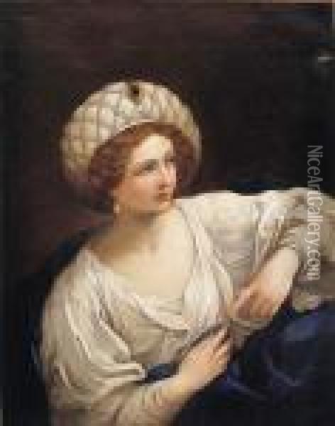 Retrato De Mujer Como Sibila Oil Painting - Guido Reni