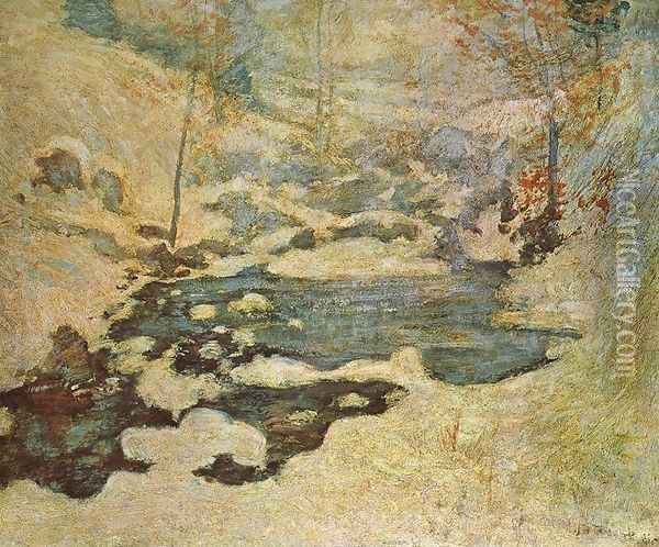 Beneath the Snow Oil Painting - John Henry Twachtman