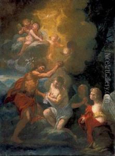 Battesimo Di Cristo Oil Painting - Benedetto Luti