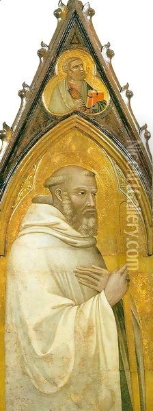 Saint Benedict Oil Painting - Ambrogio Lorenzetti