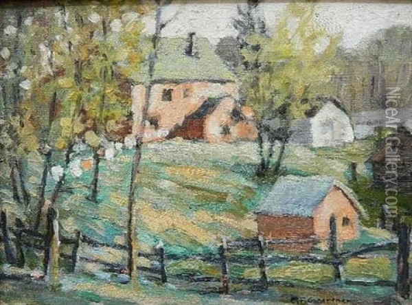 Rural Scene Oil Painting - Carl Frederick Gaertner