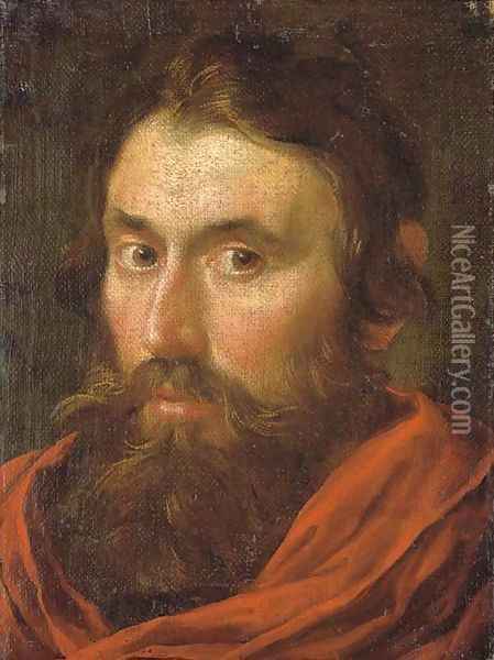 Portrait of the Artist, as Mars Oil Painting - Gian Lorenzo Bernini