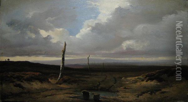 Kaal Landschap. Oil Painting - Felix Bovie